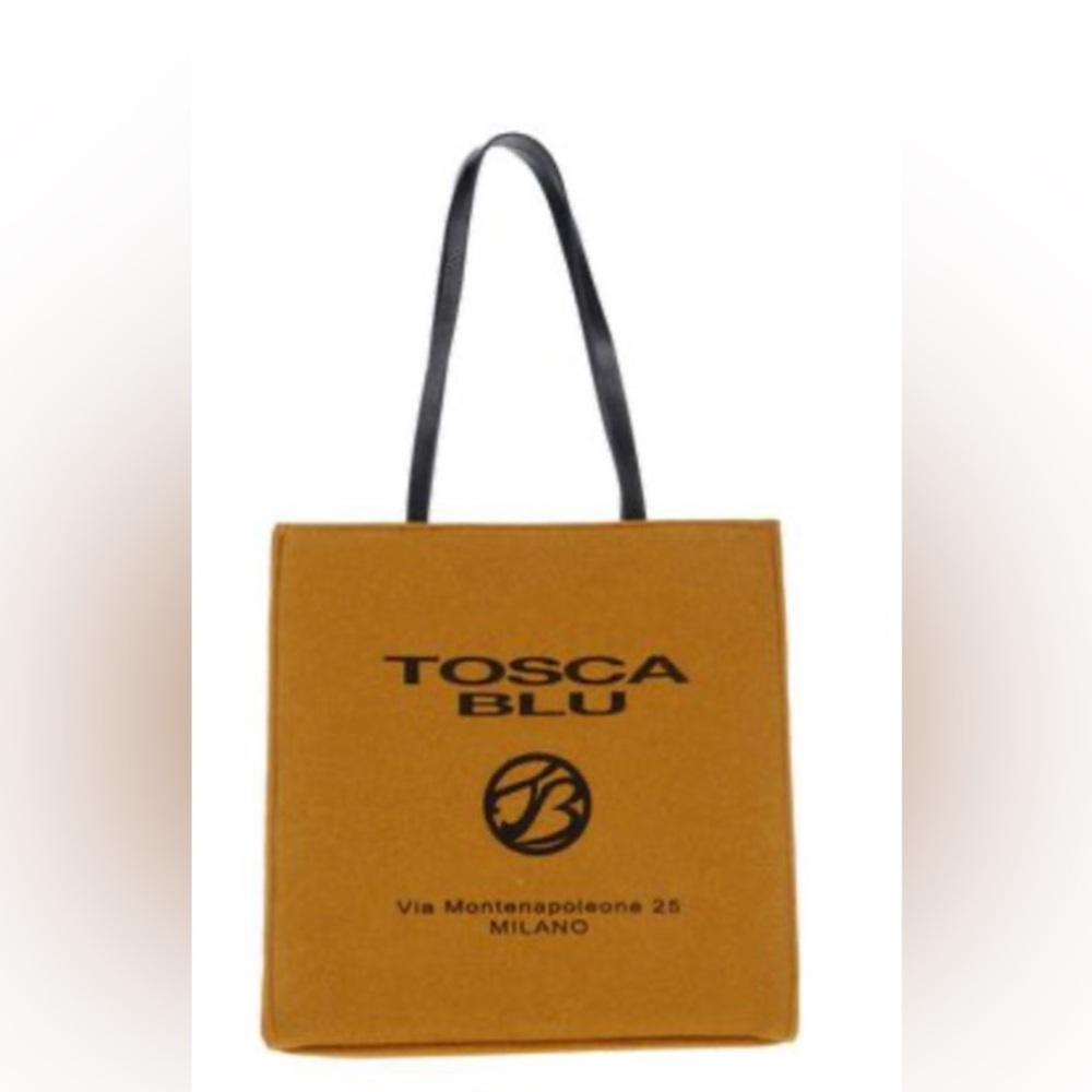 Tosca Blu tote Bag
Material world, and leather handle